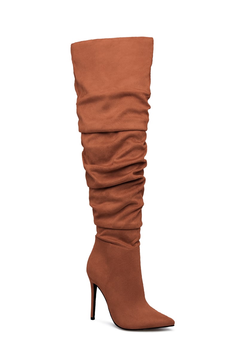 nadine ruched stiletto boot