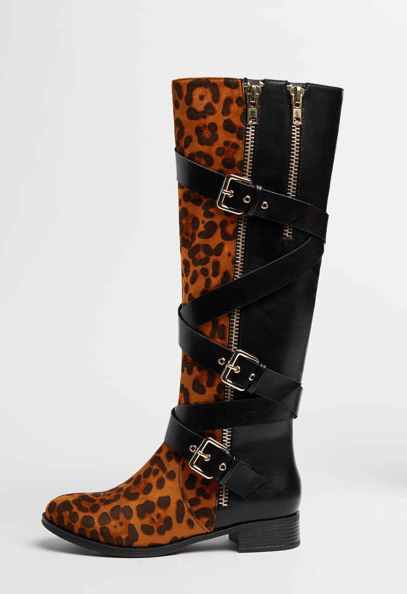 cecily buckled flat boot