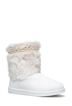 emy faux fur hiker bootie