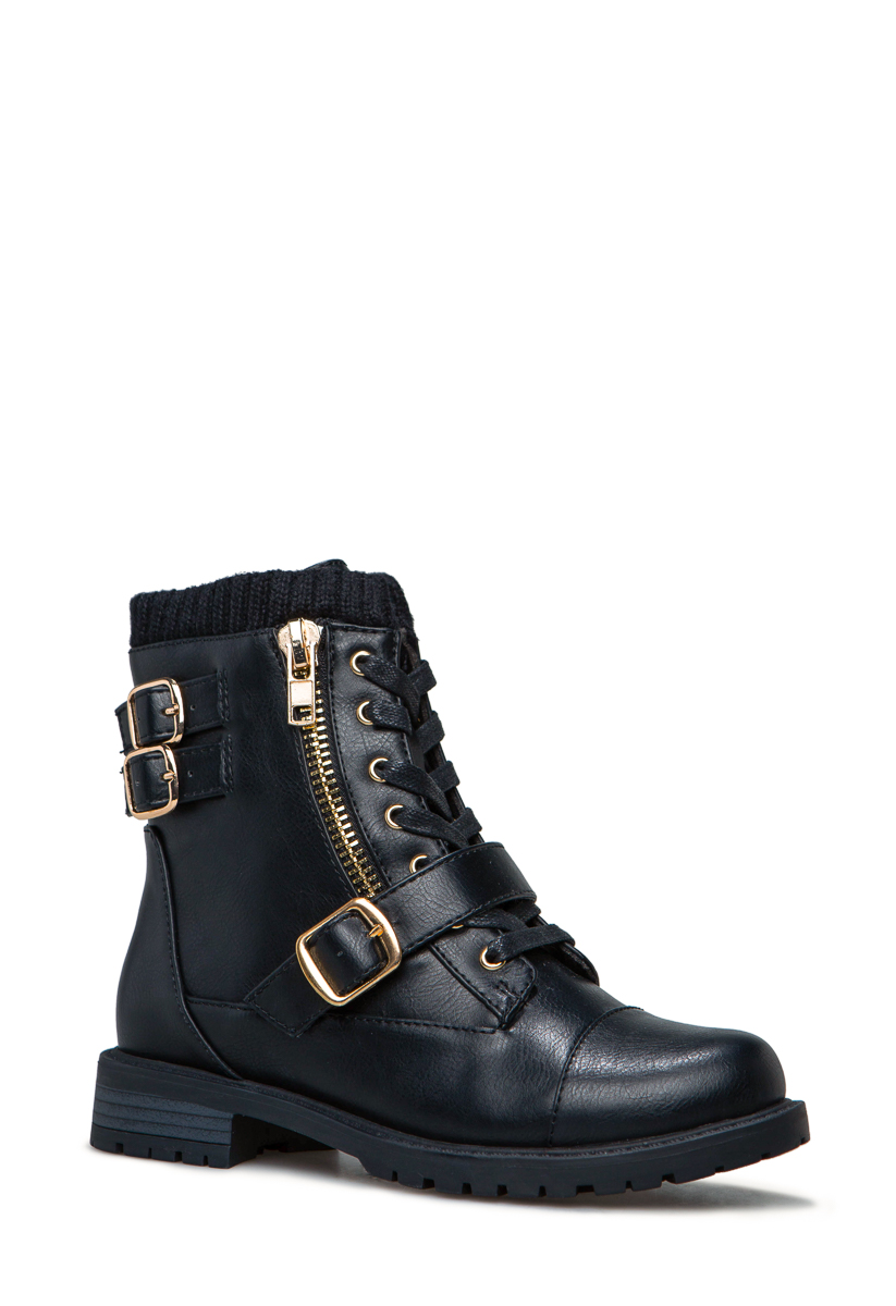 shoedazzle combat boots