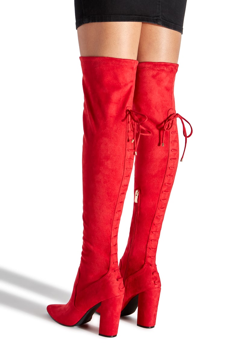 red boots shoedazzle