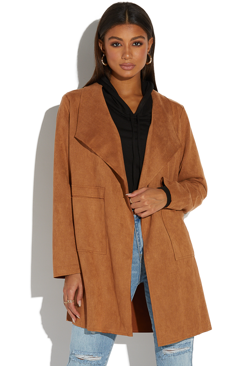 oversized suede jacket