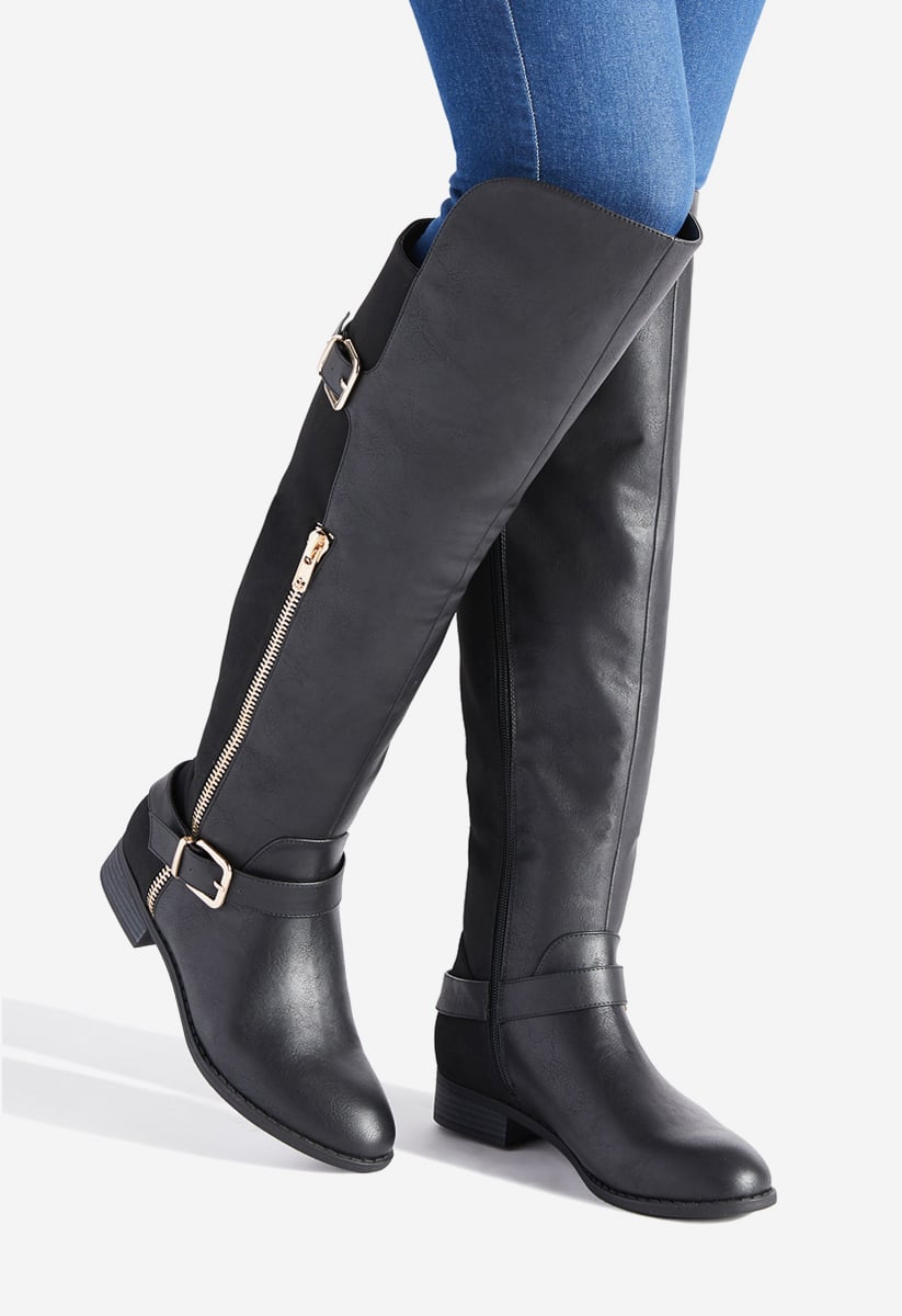 amar buckled flat boot