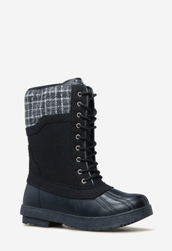 Anaelle Flannel Flat Boot