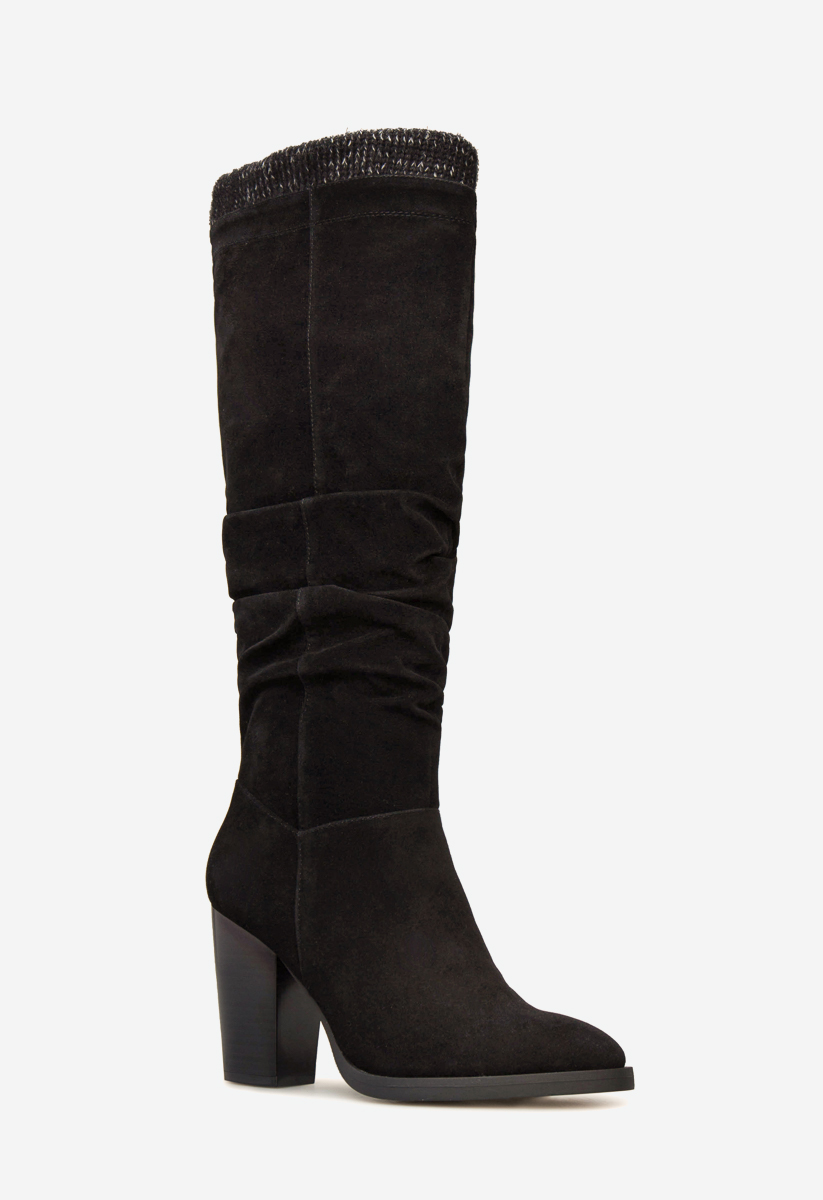 ethel slouchy heeled boot