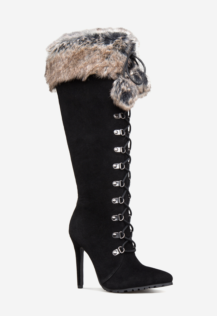 shoedazzle fuzzy boots