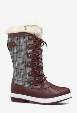 emy faux fur hiker bootie