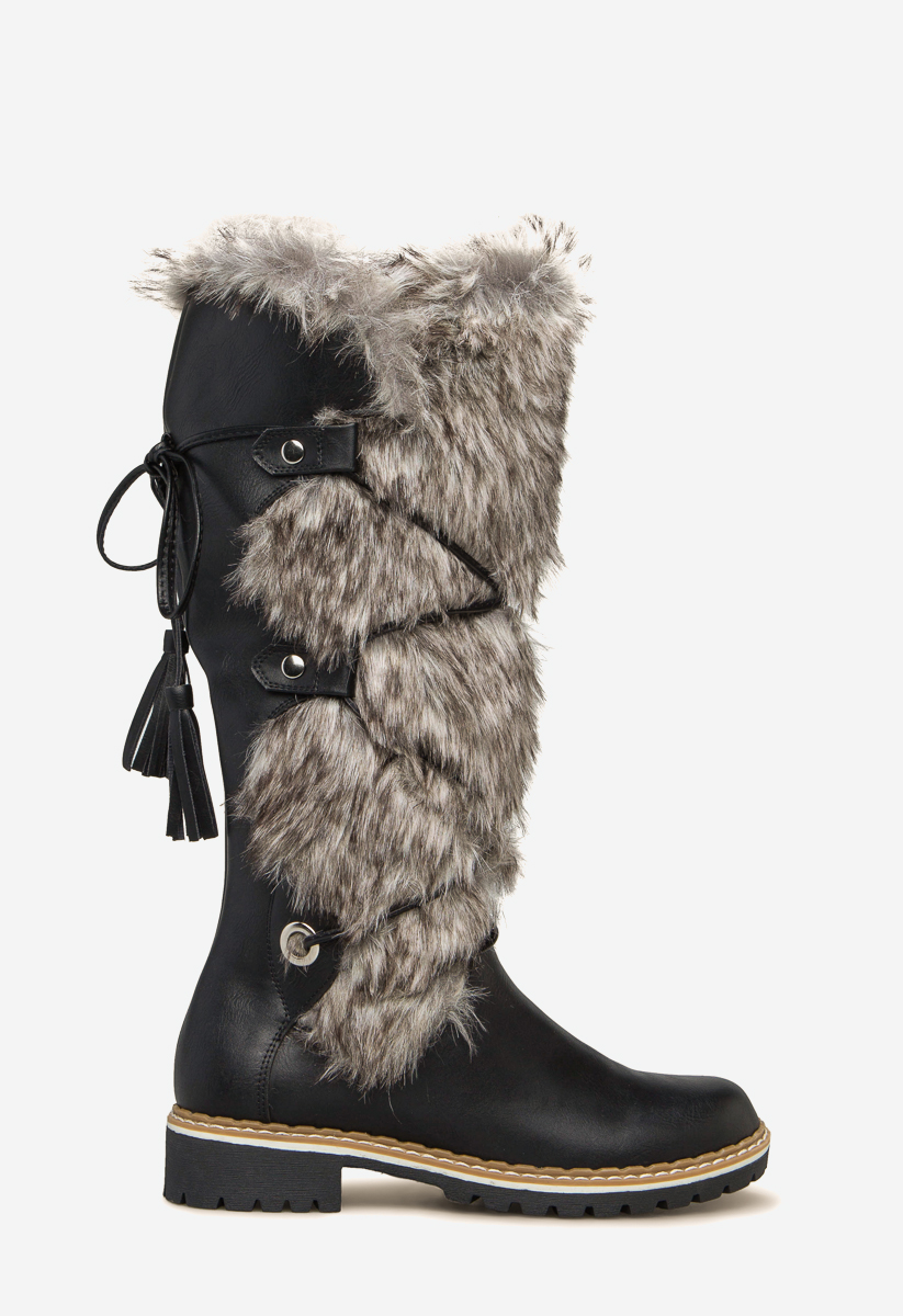 shoedazzle fur boots