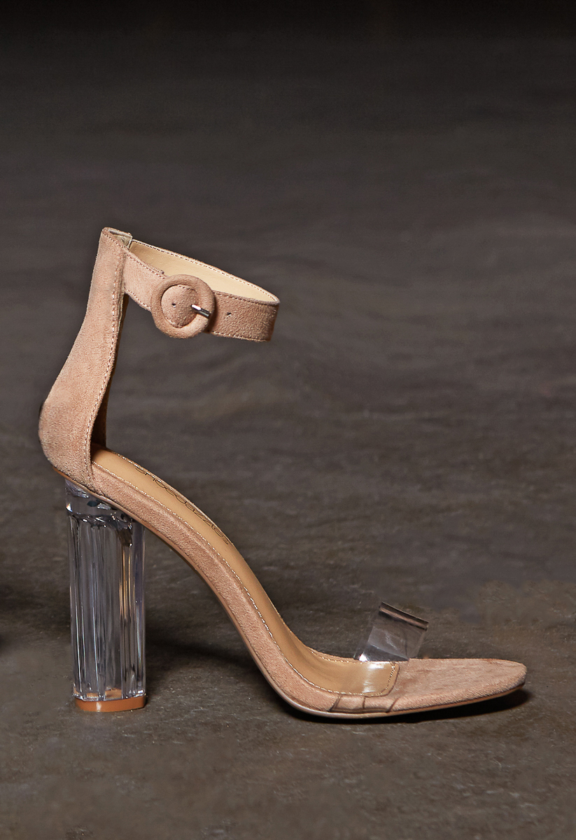 CAMDEN LUCITE HEELED SANDAL - ShoeDazzle