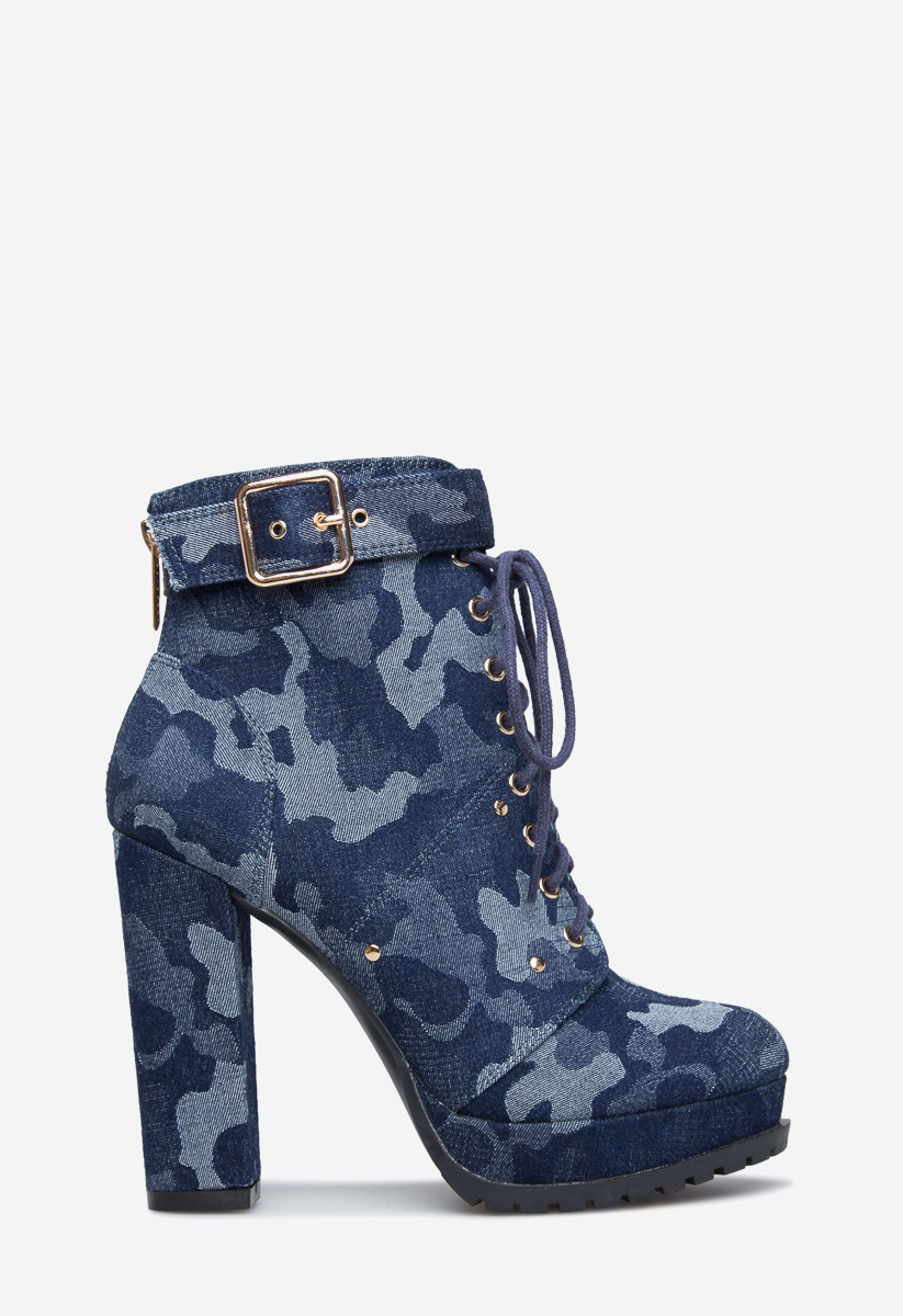 STEPHY PLATFORM HIKER BOOTIE - ShoeDazzle