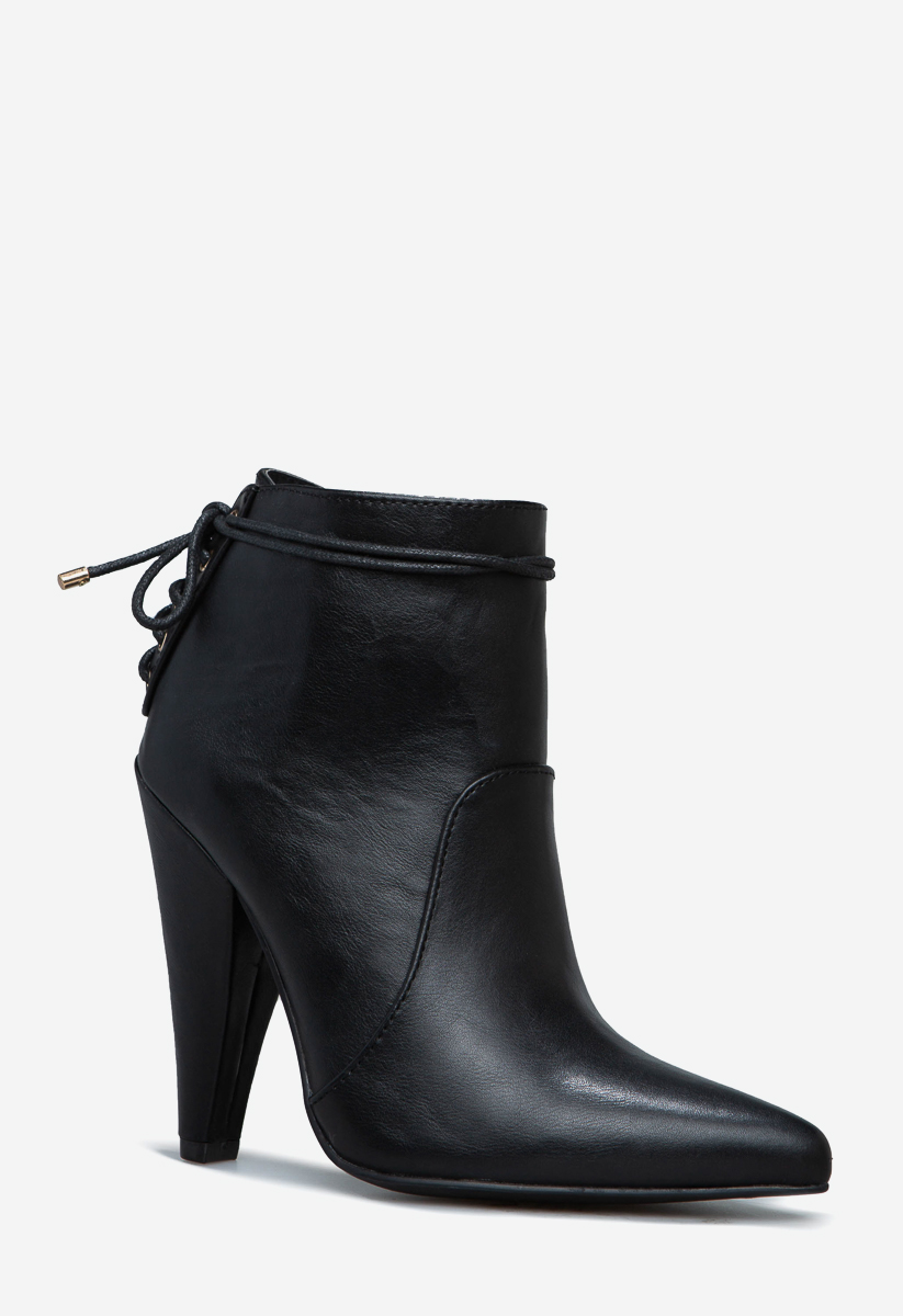 cone heel bootie