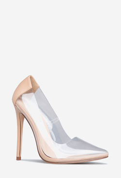 shoedazzle clear heels