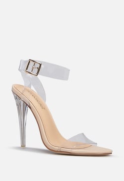 TORIL TRANSPARENT HEELED SANDAL - ShoeDazzle