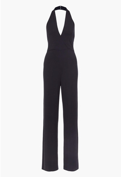 CROSS HALTER JUMPSUIT - ShoeDazzle