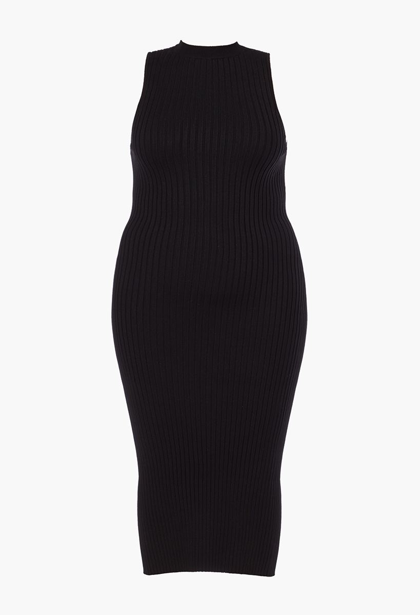 black midi dress size 22