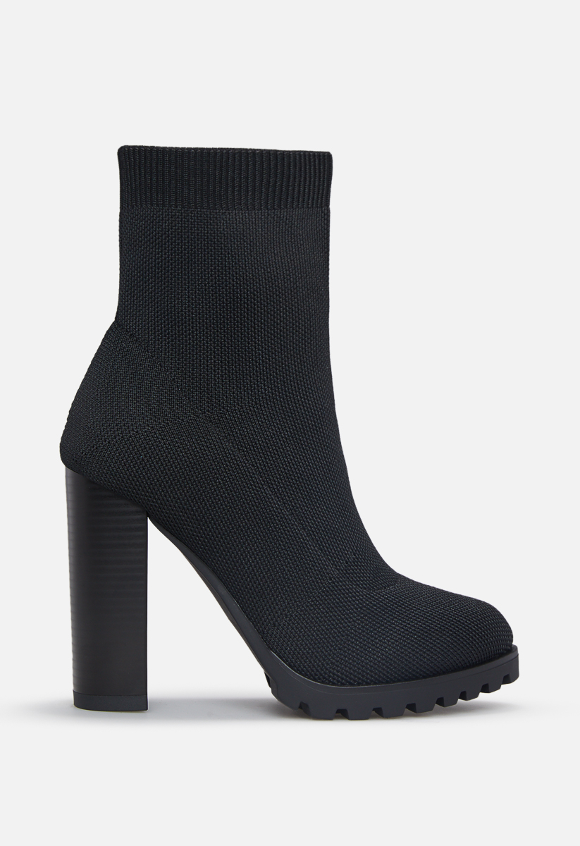 marguerita stretch block heel bootie