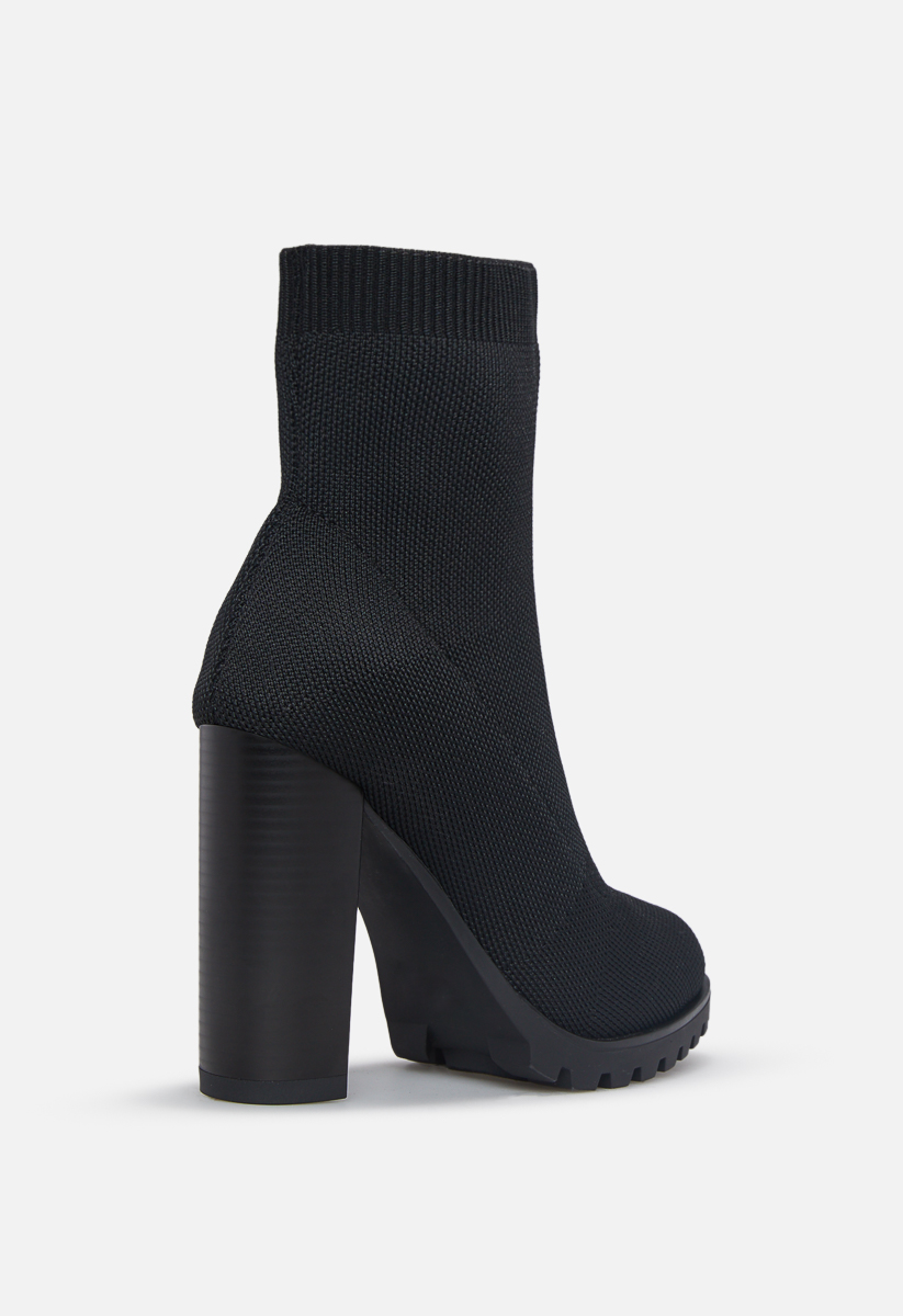 marguerita stretch block heel bootie