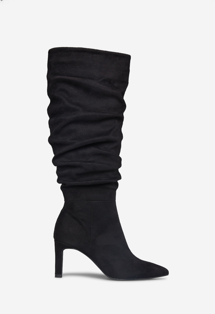 slouchy stiletto boots