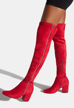 shoedazzle black thigh high boots