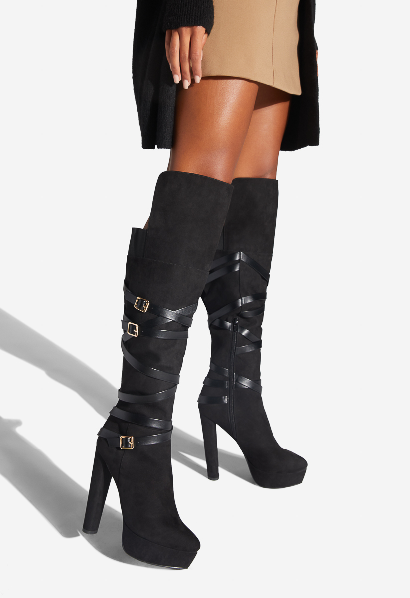 oriella high block heel boot