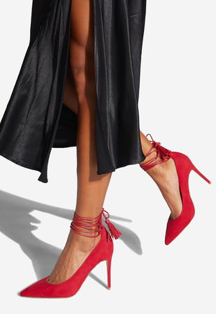 shoedazzle red heels