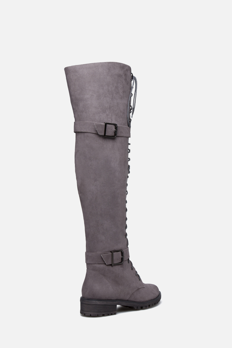 piper thigh high combat boots