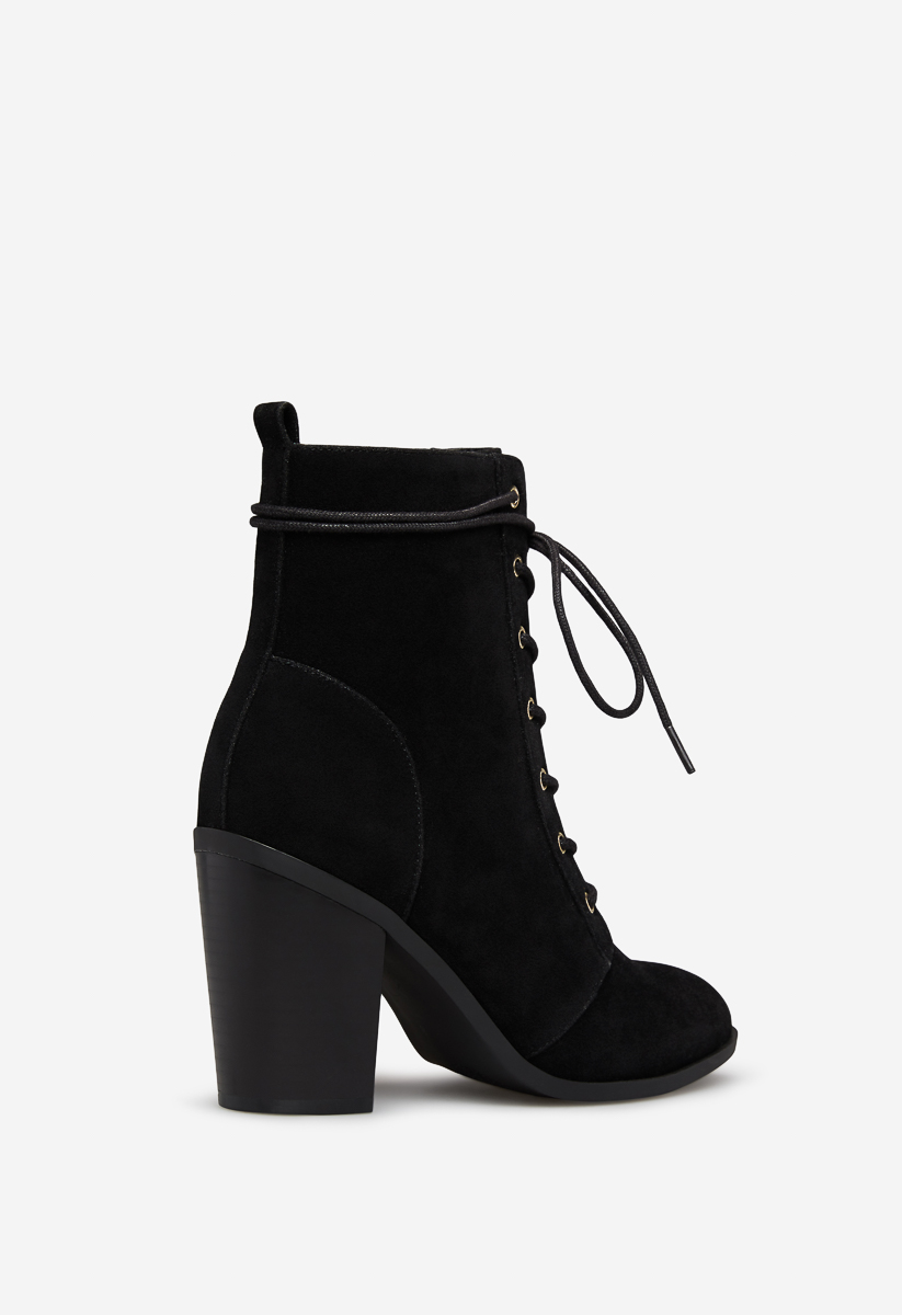 cari block heel bootie