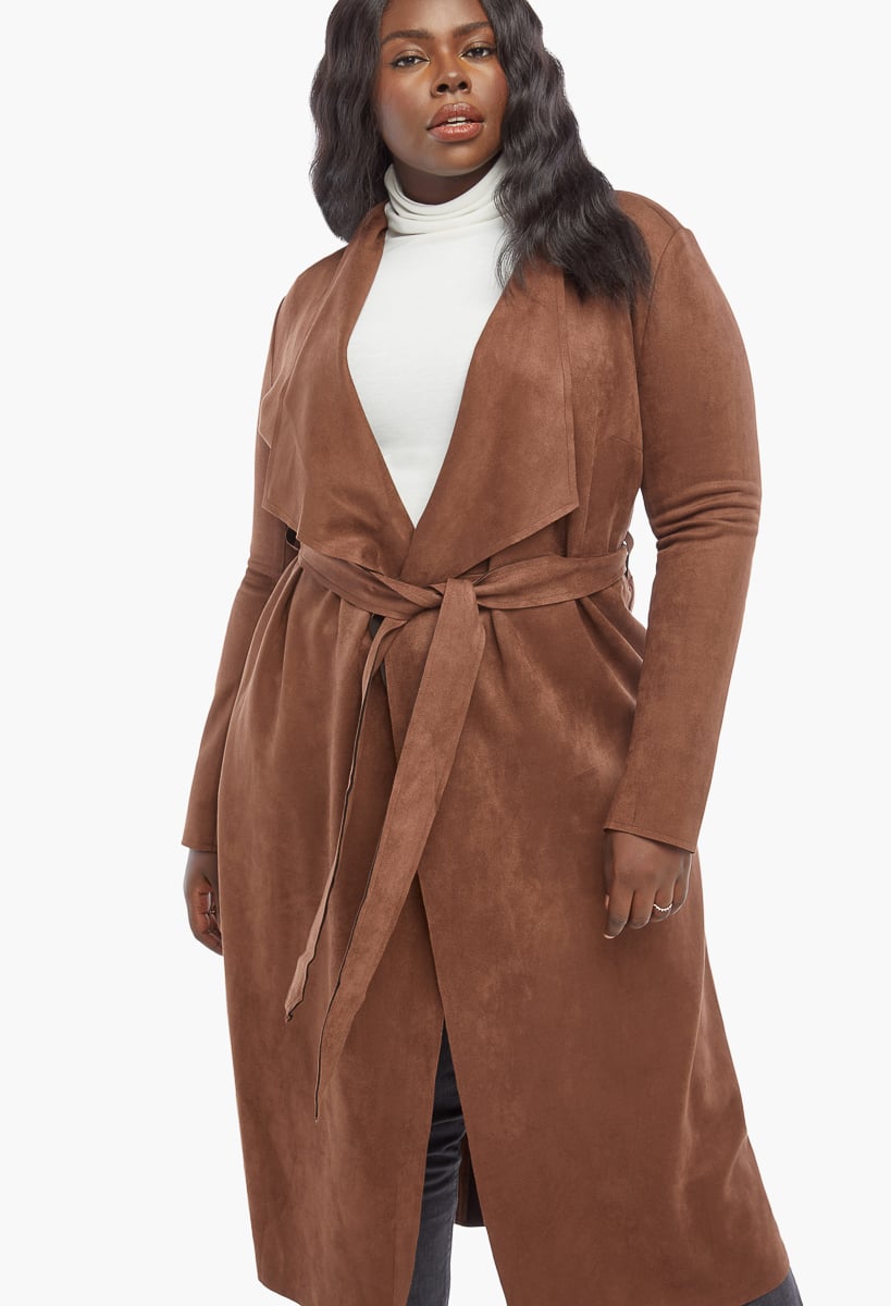 drape wrap coat