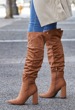 shandee high block heel bootie