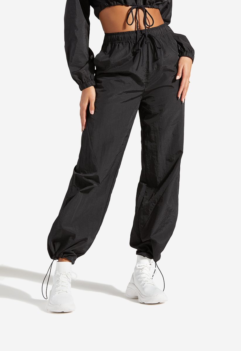 Loose Fit Nylon Track Pants - Black - Men | H&M US