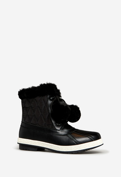 Marley Quilted Pom Bootie