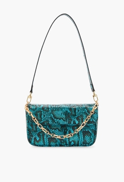 SHOULDER BAG WITH CHAIN TRIM
