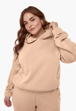 Plus Size Relaxed Sweatshirt Hoodie