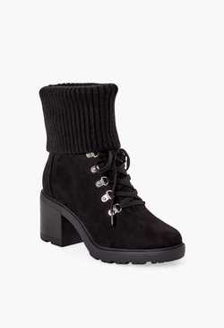 Camber Fold-Over Lace-Up Bootie