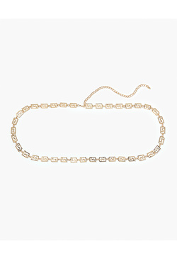Charli Geometric Link Chain Belt