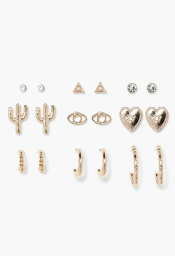 Ari Mixed Studs And Hoops Multipack