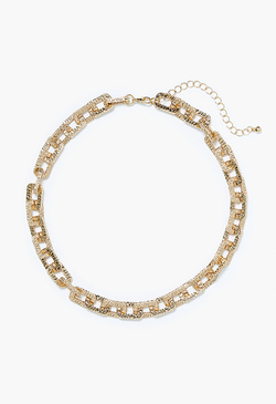 Lana Textured Oval Link Necklace