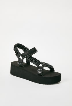 Taneisa Ruched Strap Wedge