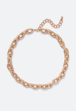 Melina Etched Link Necklace