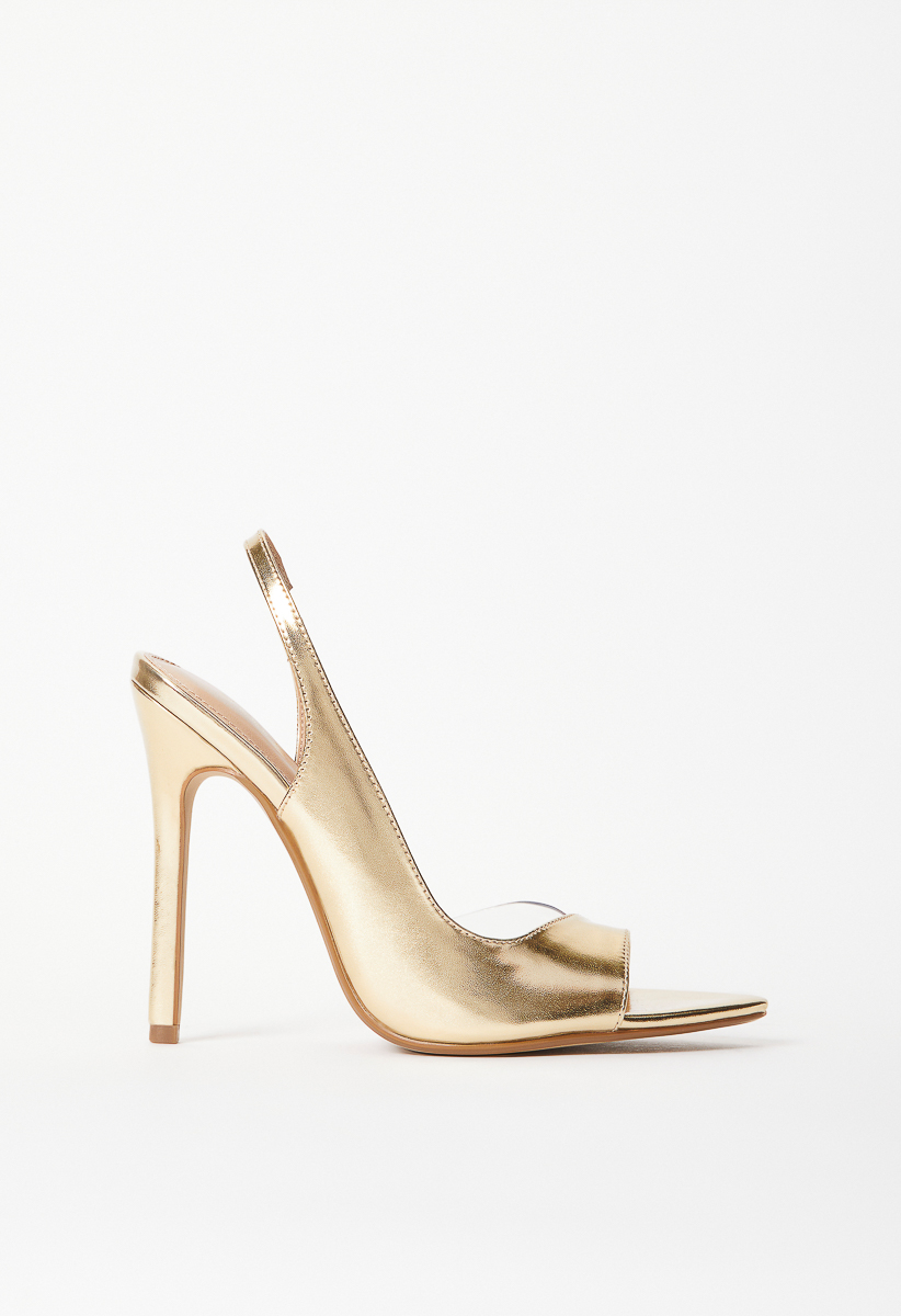 Buy Inc.5 Gold Textured Stiletto Heels Online at Best Prices in India -  JioMart.